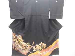 作家物　御簾に十二単模様刺繍留袖(比翼付き)